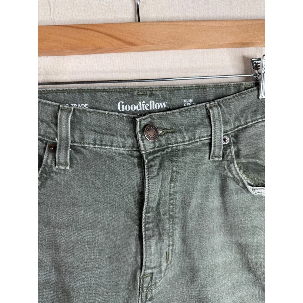 Goodfellow Slim Fit Men's Jeans size 40X30 Green